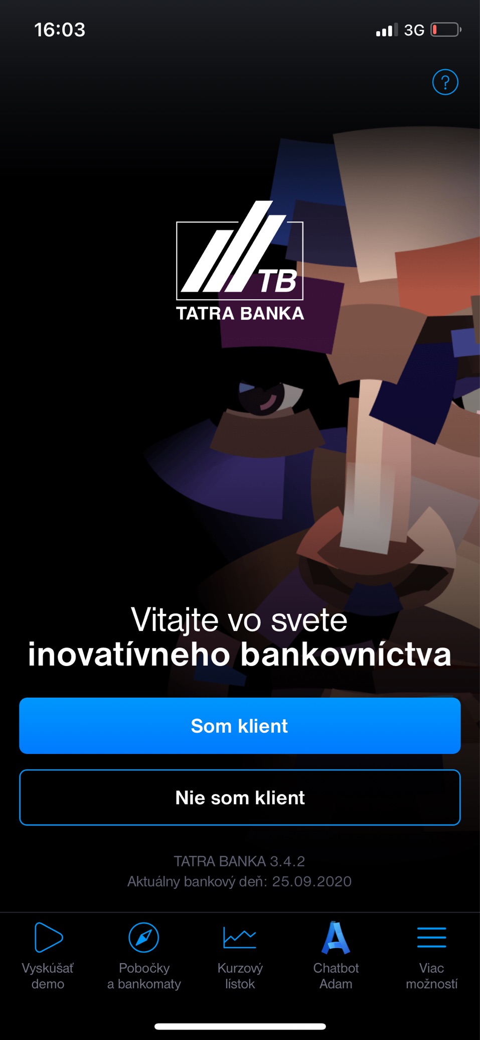 Ako si založiť <b>Digitálny</b> účet<sup>TB</sup> v aplikácii Tatra banka