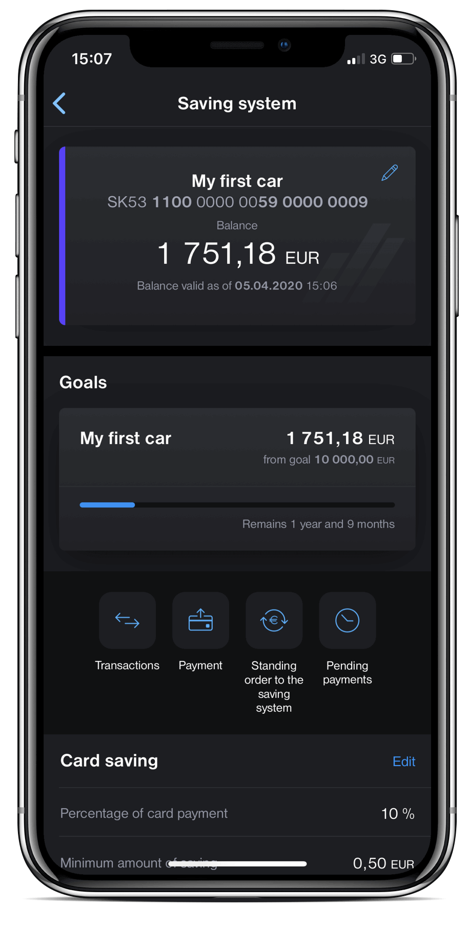 Create Savings to Current Account | Tatra banka Create Savings to Current Account