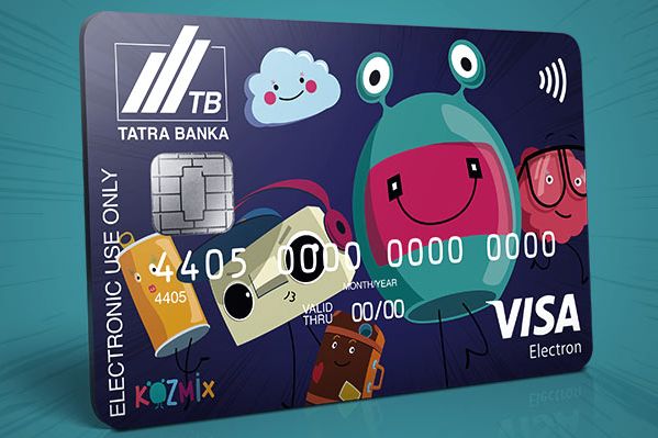 Free Kozmix debit card to a Children's Account | Tatra banka Kozmix debit card to a Children’s Account