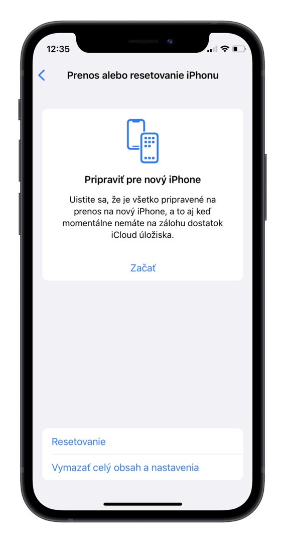tovarenske nastavenia mobilu