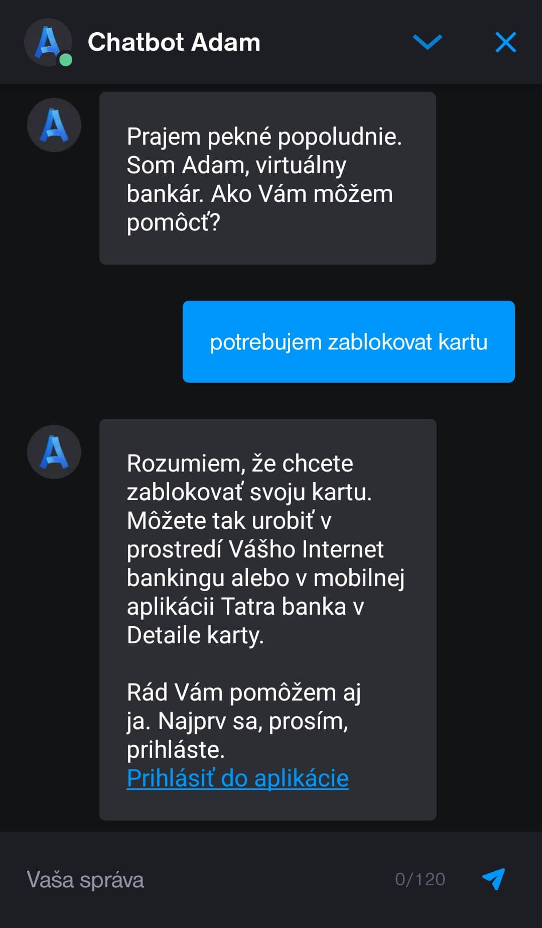 chatpot adam tatra banka