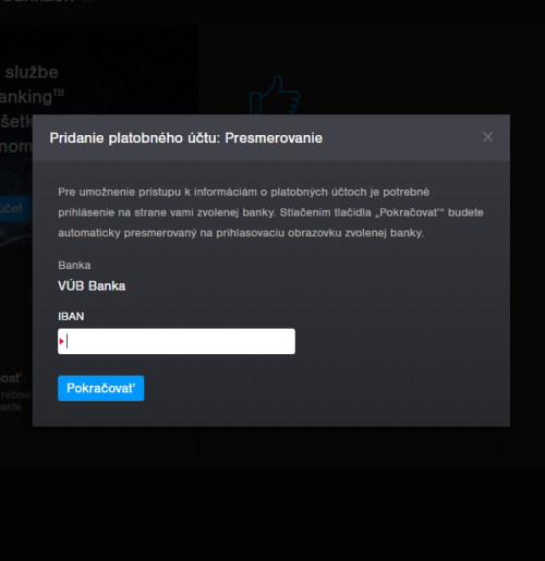ako si pridat ucet VUB do Tatra banky
