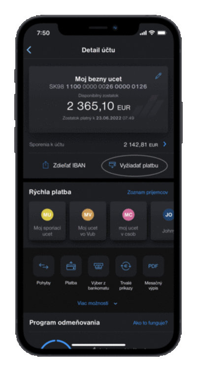 navod payme aplikacia Tatra banka