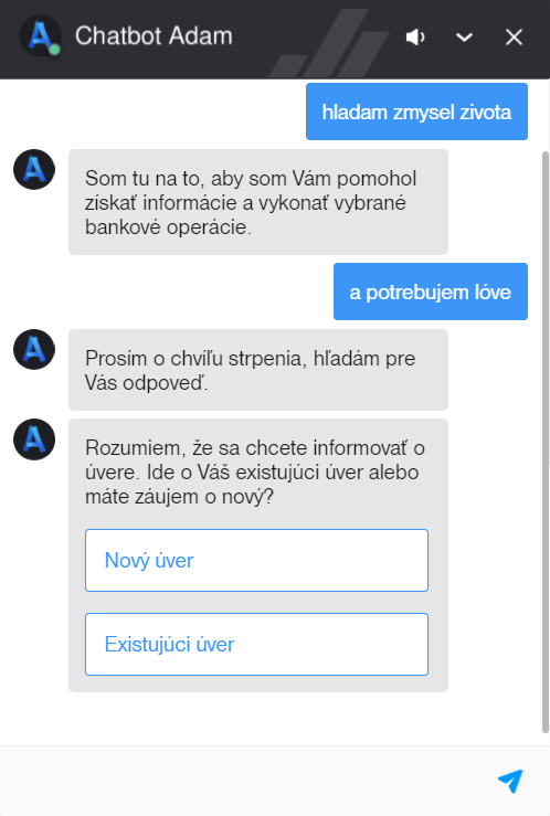 chatbot Adam Tatra banka