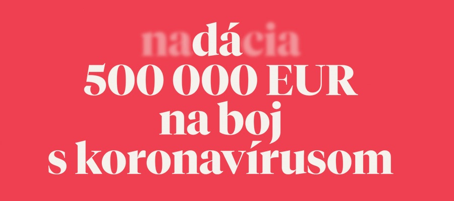 V 1. kole otvorenej výzvy na boj proti koronavírusu podporí Nadácia Tatra banky organizácie v celkovej hodnote 170 000 EUR