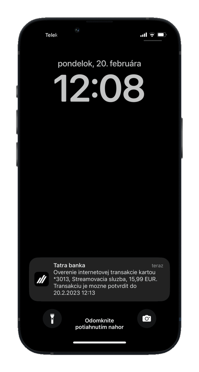 Postup pre overenie platby za predplatné | Tatra banka overenie platby za predplatne