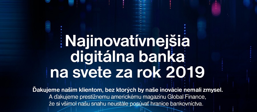 Tatra banka - najinovatívnejšia digitálna banka na svete