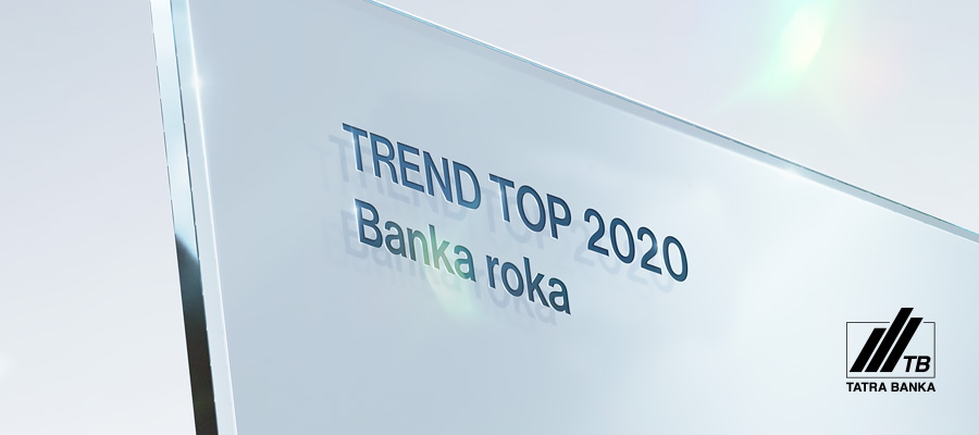 Tatra banka je Bankou roka 2020 Tatra banka je Bankou roka 2020