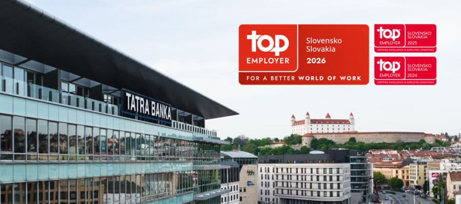 Tatra banka je TOP zamestnávateľom na Slovensku už od roku 2024