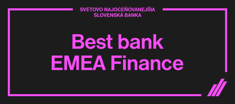 Ocenenie za najlepšiu banku získala Tatra banka po 7. krát za sebou | Tatra banka najinovativnejsia banka
