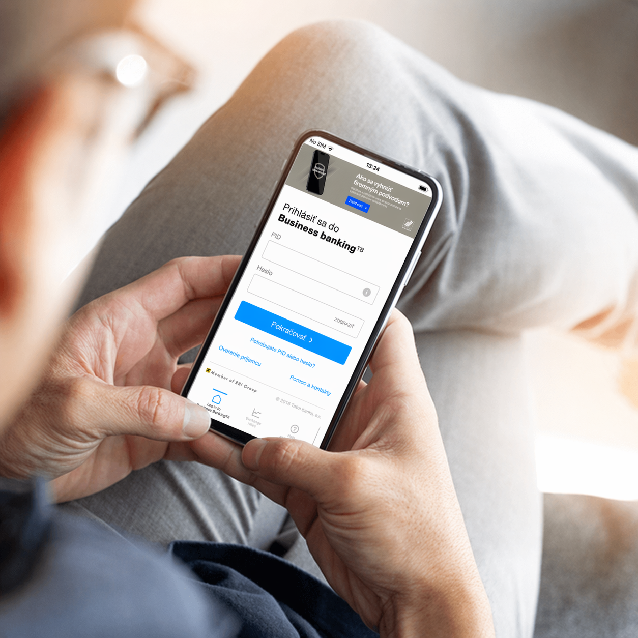 S mobilnou aplikáciou Business bankingTB vyriešite požiadavky firemeného bankovníctva rýchlejšie a efektívnejšie priamo cez mobil. | Tatra banka S mobilnou aplikáciou Business bankingTB vyriešite požiadavky firemeného bankovníctva rýchlejšie a efektívnejšie priamo cez mobil