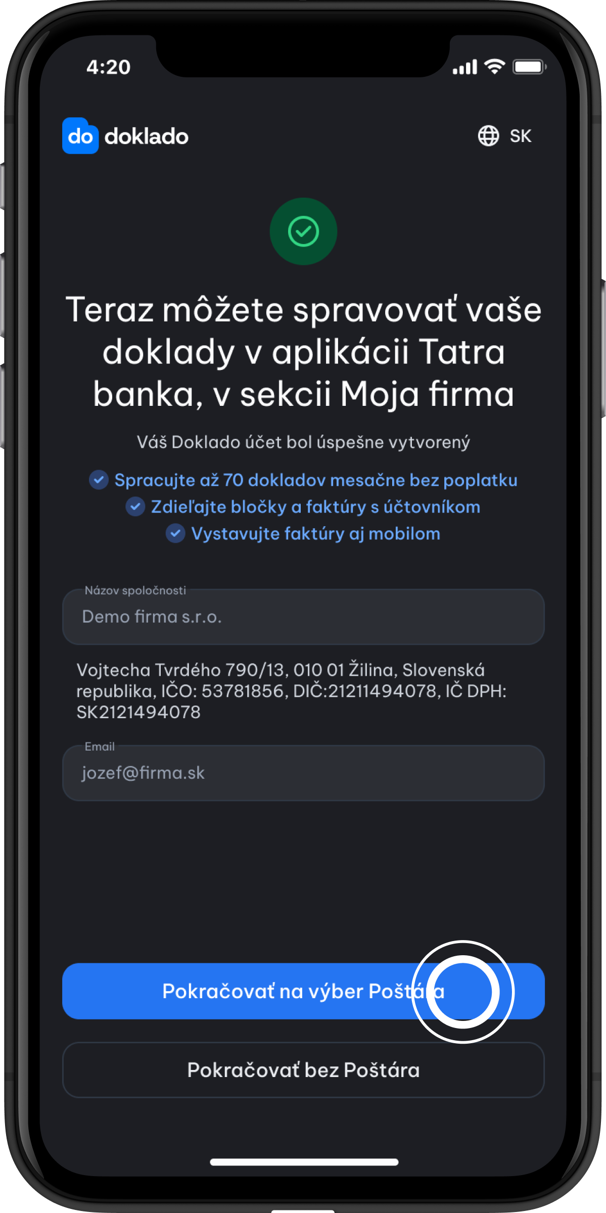 postup 9 Tatra banka