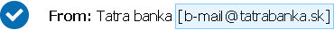 Štandardná emailová adresa Tatra banky vyzerá nasledovne | Tatra banka Štandardná emailová adresa Tatra banky vyzerá nasledovne