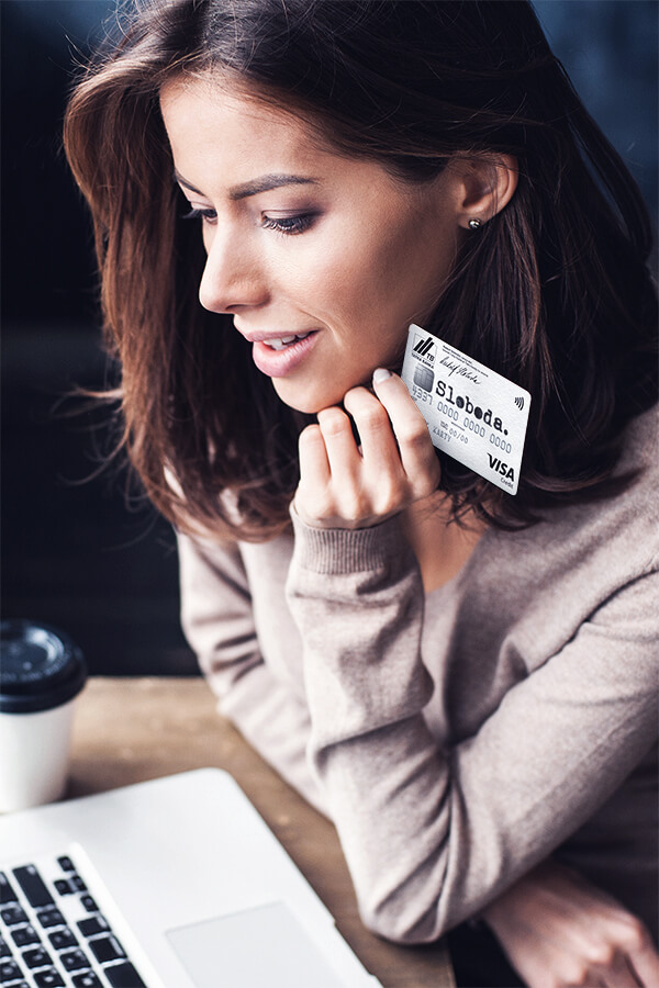 The favorable credit card for you | Tatra banka A payment card with credit