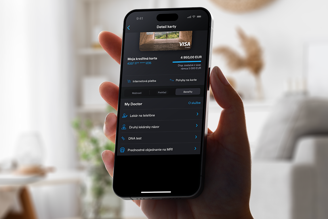 Apply for a credit card, download the Tatra banka mobile application | Tatra banka