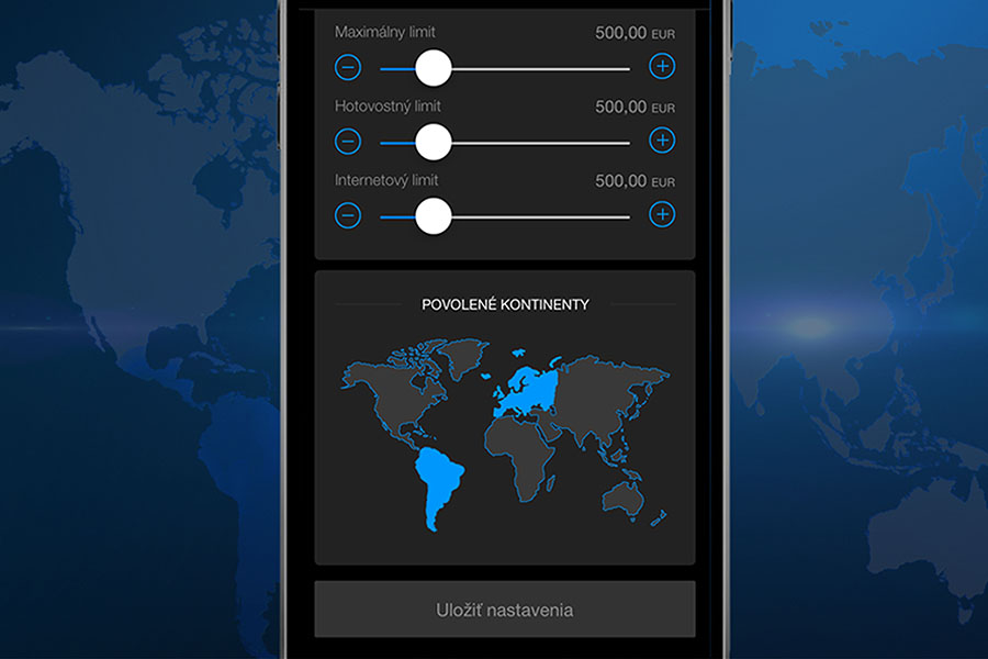 Setting up the countries for your payment card online