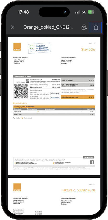 Payment of invoices | Tatra banka Payment of invoices