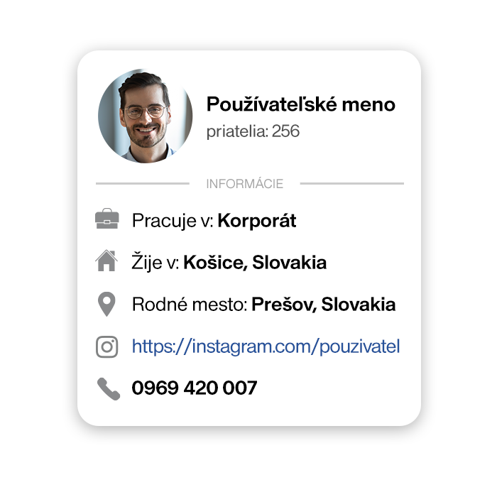 Máte na svojich profiloch zverejnené telefónne číslo a/alebo e-mail?