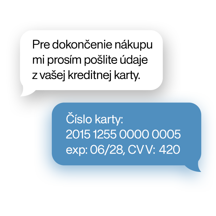 Zdieľali ste niekedy v súkromnej správe alebo cez e-mail svoje platobné údaje…
