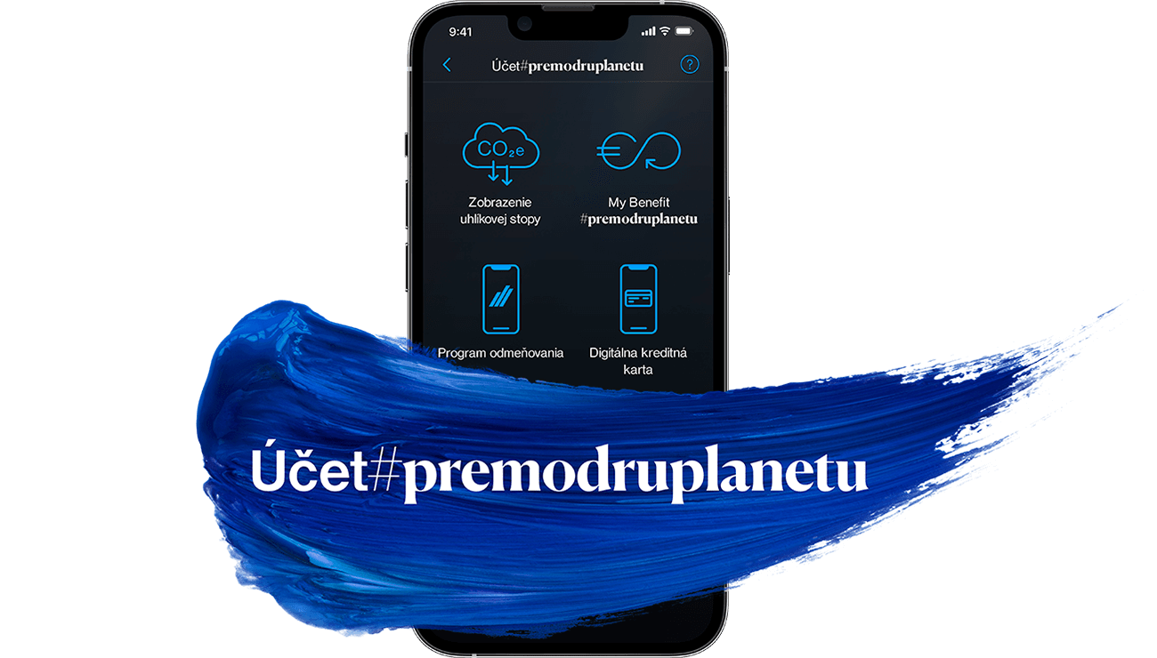Účet<span class="e-tagline">#premodruplanetu</span> vás odmení za zodpovedné správanie
