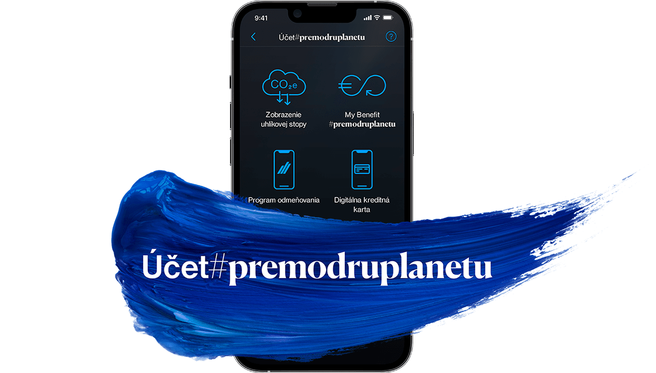 Účet<span class="e-tagline">#premodruplanetu</span> vás&nbsp;odmení za zodpovedné správanie