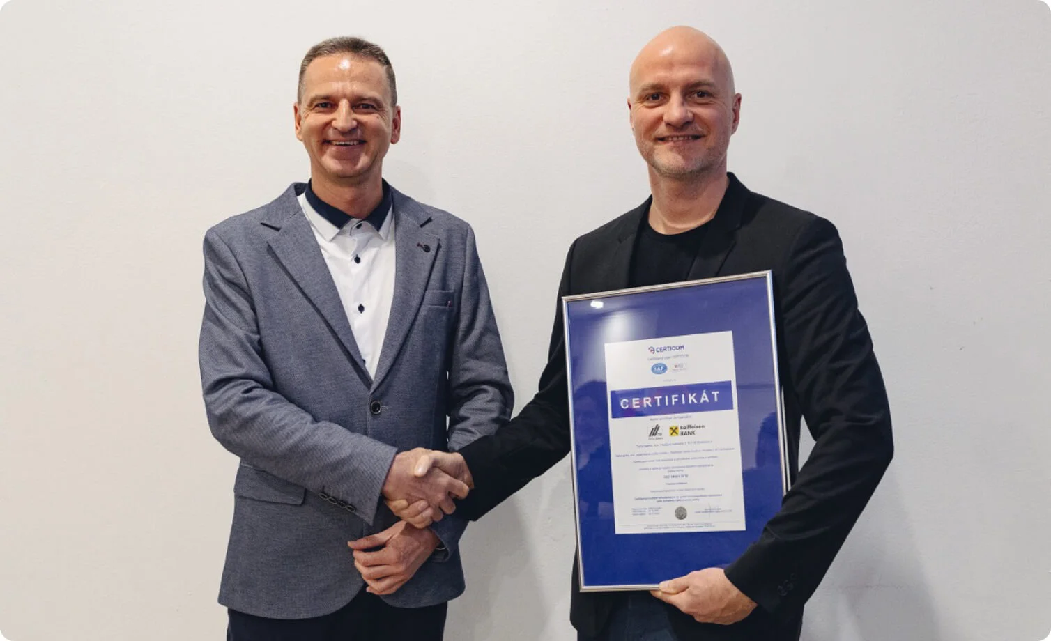 Odovzdanie certifikátu ISO 14001:2015